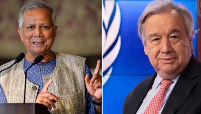 UN fully supports interim government, ‍says Guterres to Yunus